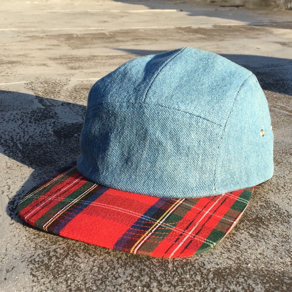 Decades Plaid Bill 5-Panel Camp Hat